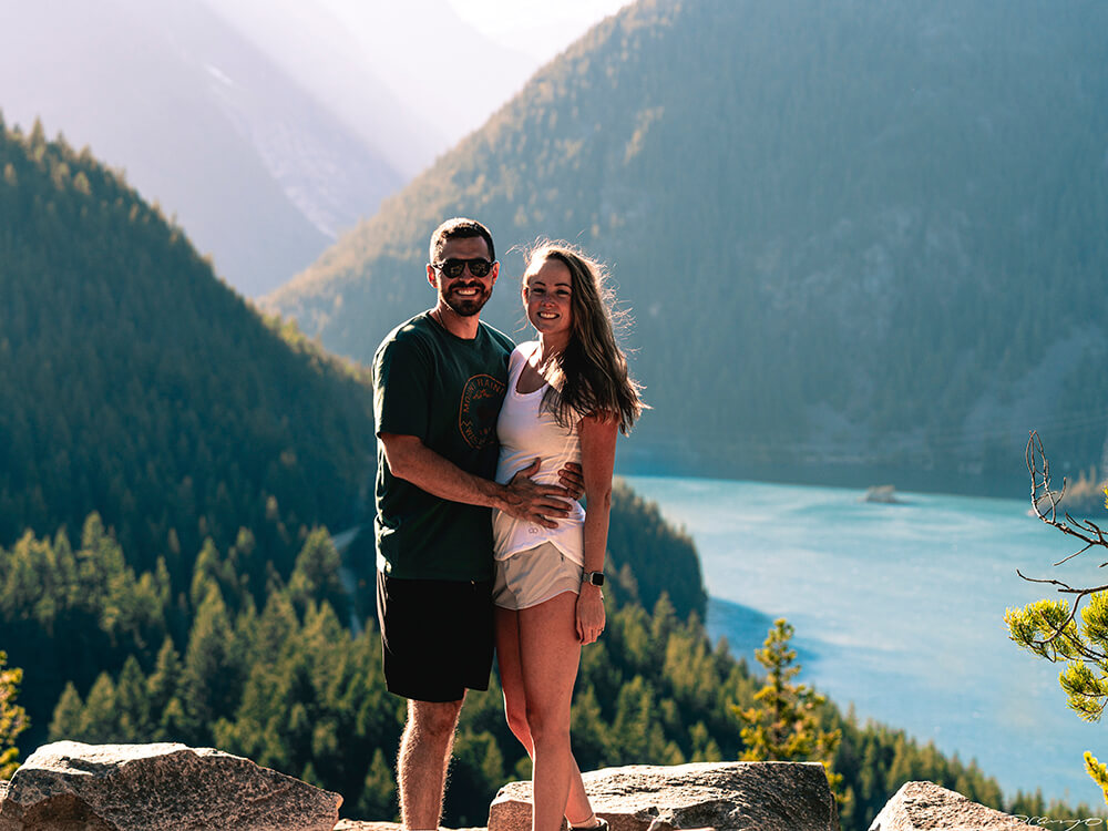 Landscape and portrait photos from a July 2020 trip to the North Cascades. Sourdough Mountain, Diablo Lake, Ross Lake and more.